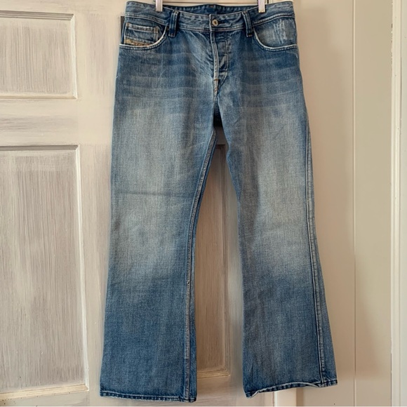 Diesel Vintage Jeans Bootcut Distressed Y2K 33 x 31 Button Fly 2000s Denim Mens - Picture 11 of 16